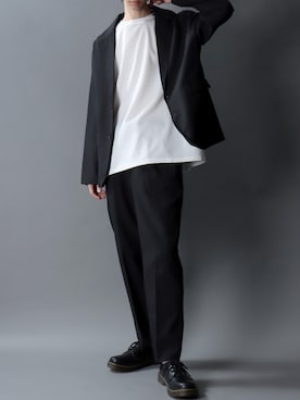 「アイテム（セットアップ）」を使った、SITRYさん（メンズ・181cm）の春コーディネート