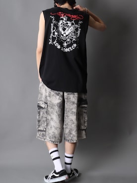 「アイテム（ソックス/靴下）」を使った、Kanoさん（メンズ・181cm・20代）の夏コーディネート