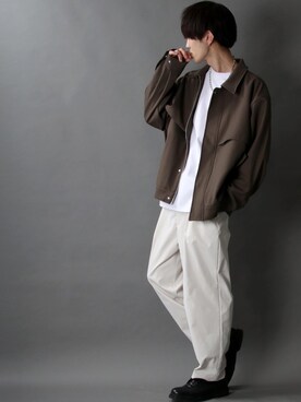 「SITRY（シトリー）のアイテム（ブルゾン）」を使った、Kanoさん（メンズ・178cm）の冬コーディネート