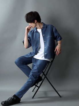 「SITRY（シトリー）のアイテム（セットアップ）」を使った、Kanoさん（メンズ・178cm）の夏コーディネート