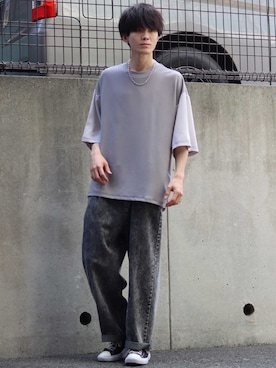 「CONVERSE（コンバース）のCONVERSE コンバース オール スター オックス / ALL STAR OX(BLACK) 32160321（スニーカー）」を使った、Kanoさん（メンズ・178cm・20代）の春コーディネート
