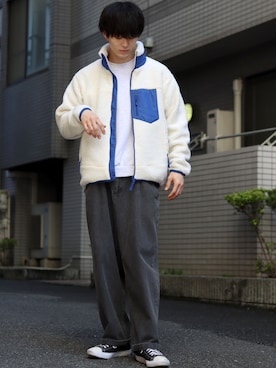 「SITRY（シトリー）のアイテム（ブルゾン）」を使った、Kanoさん（メンズ・178cm）の秋コーディネート