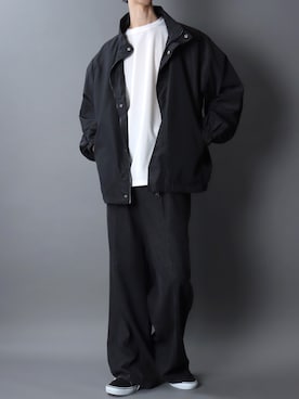 「アイテム（ミリタリージャケット）」を使った、SITRYさん（メンズ・181cm）の秋コーディネート