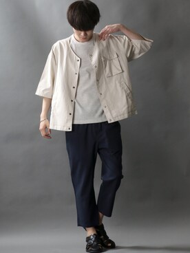 「ブレスレット」｜「アイテム（セットアップ）」を使った、SITRYさん（メンズ・178cm）の夏コーディネート