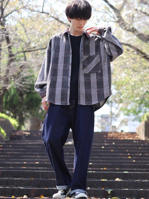 SITRY シャツ Balloon Sleeve Big silhouette Over Shirt/バルーン 