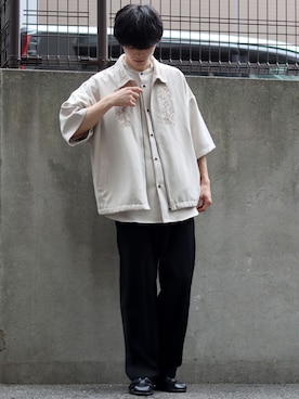 「SITRY（シトリー）のアイテム（ブルゾン）」を使った、Kanoさん（メンズ・178cm）の夏コーディネート