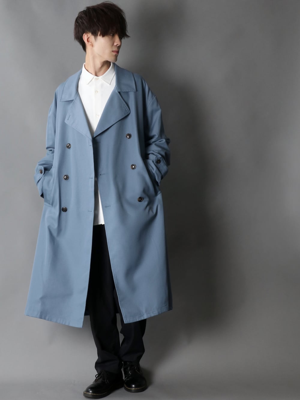 SITRY（シトリー）の「【別注】T/R over size long trench coat
