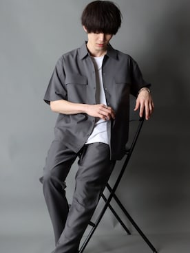 「SITRY（シトリー）のアイテム（セットアップ）」を使った、Kanoさん（メンズ・178cm）の春コーディネート