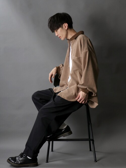 セール】Balloon Sleeve Big silhouette Over Shirt/バルーンスリーブ 