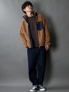 「SITRY（シトリー）のアイテム（ブルゾン）」を使った、Kanoさん（メンズ・178cm）の秋コーディネート