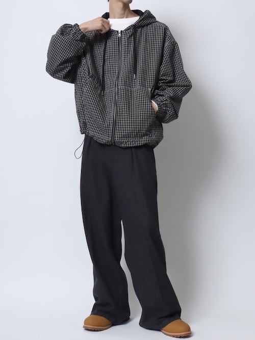 セール】1Tuck Wide Straight Denim Pants/1タック ワイド
