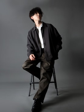 「SITRY（シトリー）のアイテム（ブルゾン）」を使った、Kanoさん（メンズ・178cm）の春コーディネート