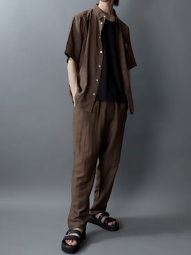 「アイテム（セットアップ）」を使った、SITRYさん（メンズ・181cm）の春コーディネート