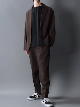 「アイテム（セットアップ）」を使った、SITRYさん（メンズ・181cm）の春コーディネート