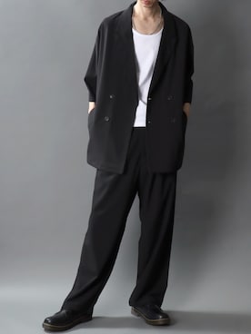 「Dr. Martens（ドクターマーチン）のアイテム」を使った、SITRYさん（メンズ・181cm）の春コーディネート