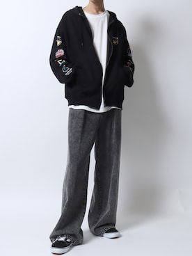 「アイテム（ベルト）」を使った、SITRYさん（メンズ・181cm）の秋コーディネート