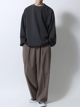 「SITRY（シトリー）のアイテム」を使った、SITRYさん（メンズ・181cm）の春コーディネート