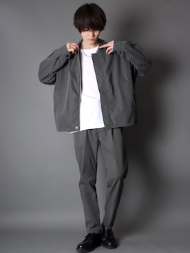 「SITRY（シトリー）のアイテム（セットアップ）」を使った、Kanoさん（メンズ・178cm）の春コーディネート