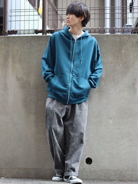 「SITRY（シトリー）のアイテム（その他アウター）」を使った、Kanoさん（メンズ・178cm）の冬コーディネート