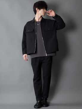 「SITRY（シトリー）のアイテム（セットアップ）」を使った、Kanoさん（メンズ・178cm）の春コーディネート