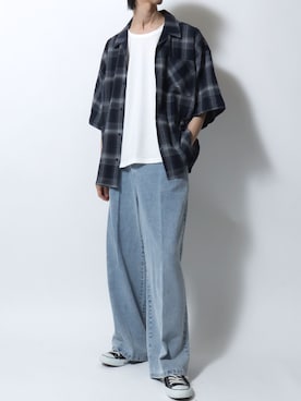 「Levi's（リーバイス）のアイテム」を使った、SITRYさん（メンズ・181cm）の夏コーディネート
