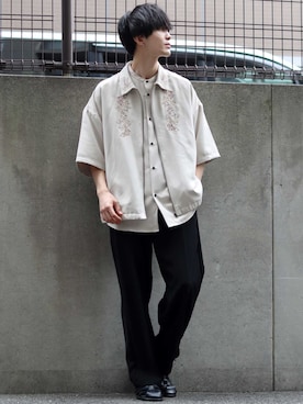 「SITRY（シトリー）のアイテム（ブルゾン）」を使った、Kanoさん（メンズ・178cm）の夏コーディネート