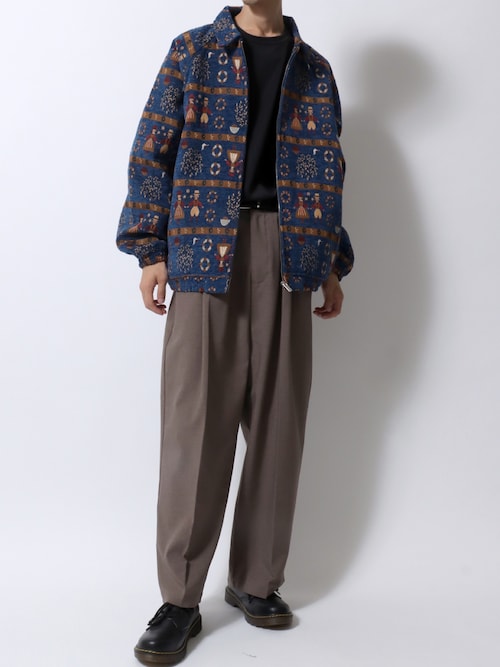 セール】Gobelins Tapestry Blouson/総柄 ゴブラン織り ジップブルゾン