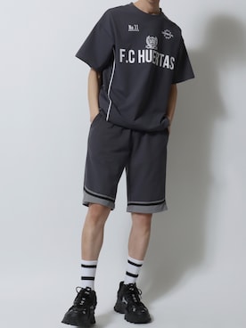 「アイテム（ソックス/靴下）」を使った、Kanoさん（メンズ・178cm）の夏コーディネート