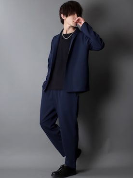 「SITRY（シトリー）のアイテム（セットアップ）」を使った、Kanoさん（メンズ・178cm）の春コーディネート