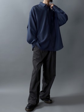 「アイテム（ベルト）」を使った、SITRYさん（メンズ・181cm）の秋コーディネート