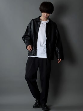 「SITRY（シトリー）のアイテム（ブルゾン）」を使った、Kanoさん（メンズ・178cm）の秋コーディネート