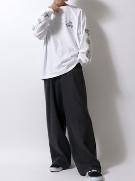 「Mark Gonzales（マーク・ゴンザレス）のアイテム」を使った、Kanoさん（メンズ・178cm）の秋コーディネート