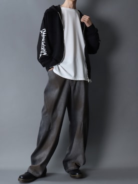 「アイテム（シューズ）」を使った、SITRYさん（メンズ・181cm）の秋コーディネート