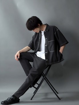 「SITRY（シトリー）のアイテム（セットアップ）」を使った、Kanoさん（メンズ・178cm）の夏コーディネート