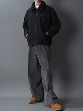 「SITRY（シトリー）のアイテム」を使った、SITRYさん（メンズ・181cm）の冬コーディネート