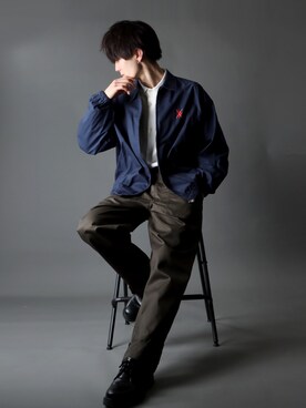 「SITRY（シトリー）のアイテム（ブルゾン）」を使った、Kanoさん（メンズ・178cm）の春コーディネート
