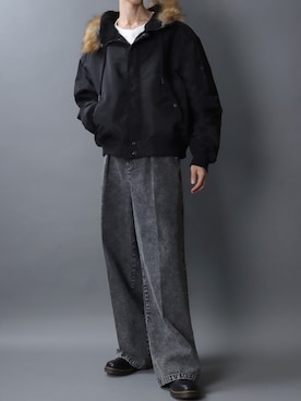 「Levi's（リーバイス）のアイテム」を使った、SITRYさん（メンズ・181cm）の冬コーディネート