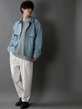「SITRY（シトリー）のアイテム（ブルゾン）」を使った、Kanoさん（メンズ・178cm）の冬コーディネート