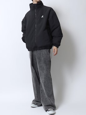 「Levi's（リーバイス）のアイテム」を使った、SITRYさん（メンズ・181cm）の冬コーディネート