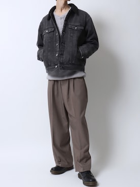 「アイテム（ドレスシューズ）」を使った、SITRYさん（メンズ・181cm）の冬コーディネート