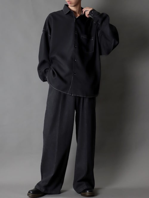 BRIEFING ノースリーブシャツ Sサイズ ブラック/ホワイト SITRY Punch the dough No Sleeve Shirt/別注 接触冷感 ポンチ