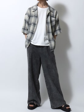 「Levi's（リーバイス）のアイテム」を使った、SITRYさん（メンズ・181cm）の夏コーディネート