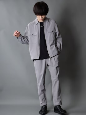「SITRY（シトリー）のアイテム（セットアップ）」を使った、Kanoさん（メンズ・178cm）の春コーディネート