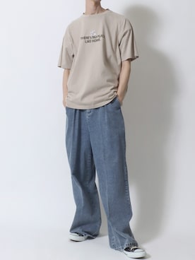 「アイテム（スニーカー）」を使った、Kanoさん（メンズ・181cm）の夏コーディネート