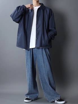 「アイテム（パンツ）」を使った、SITRYさん（メンズ・181cm）の秋コーディネート