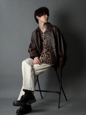 「SITRY（シトリー）のアイテム（ブルゾン）」を使った、Kanoさん（メンズ・178cm）の秋コーディネート