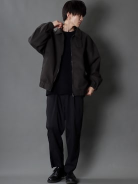 「SITRY（シトリー）のアイテム（ブルゾン）」を使った、Kanoさん（メンズ・178cm）の秋コーディネート