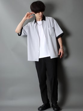 「SITRY（シトリー）のアイテム（セットアップ）」を使った、Kanoさん（メンズ・178cm）の春コーディネート