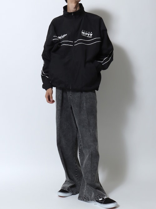 セール】Nylon Track Jacket/オーバーサイズ ユニフォームデザイン