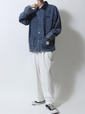 「CONVERSE（コンバース）のアイテム」を使った、SITRYさん（メンズ・181cm）の春コーディネート